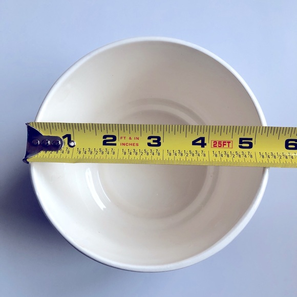 Vintage Windmill Sailboat Ceramic Bowl Planter Container Blue White 5 1/4” - Picture 9 of 15